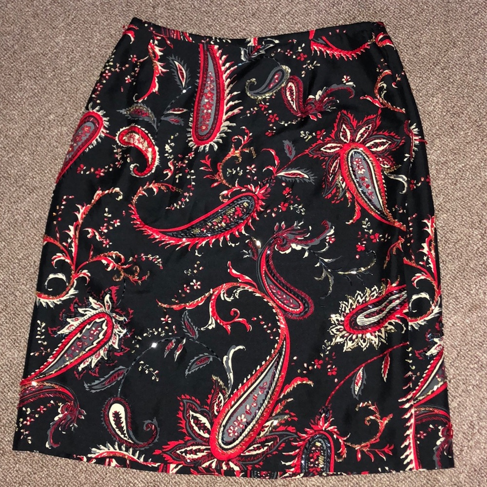 Casual Corner beaded skirt